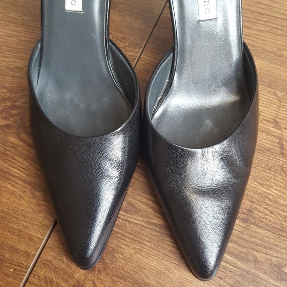 Ann Marino Black Heels with Ankle Strap 9.5M - Picture 4 of 7